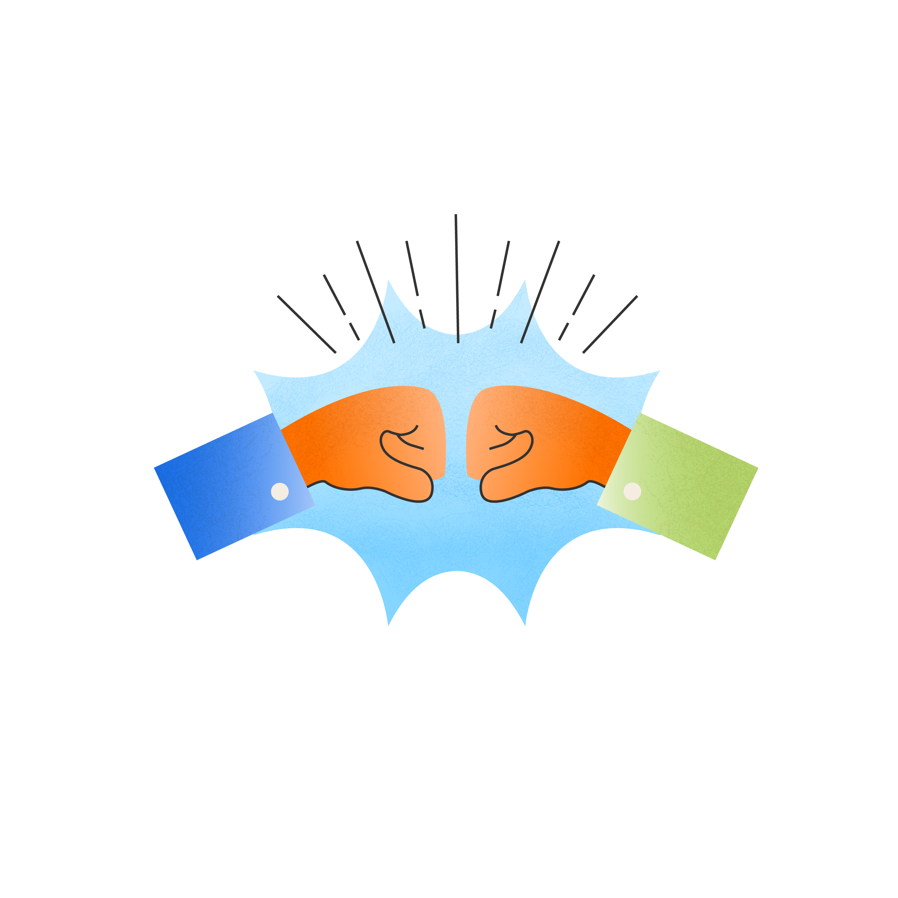 accountability icon - two fists pumping