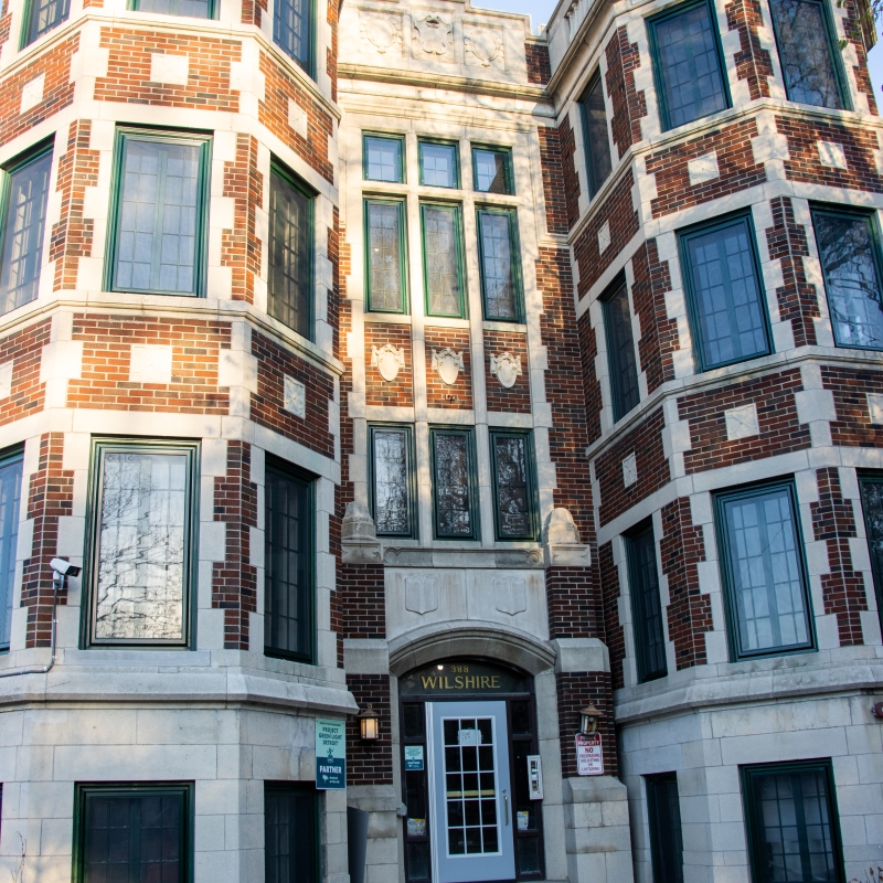 Vintage style Detroit apartment building